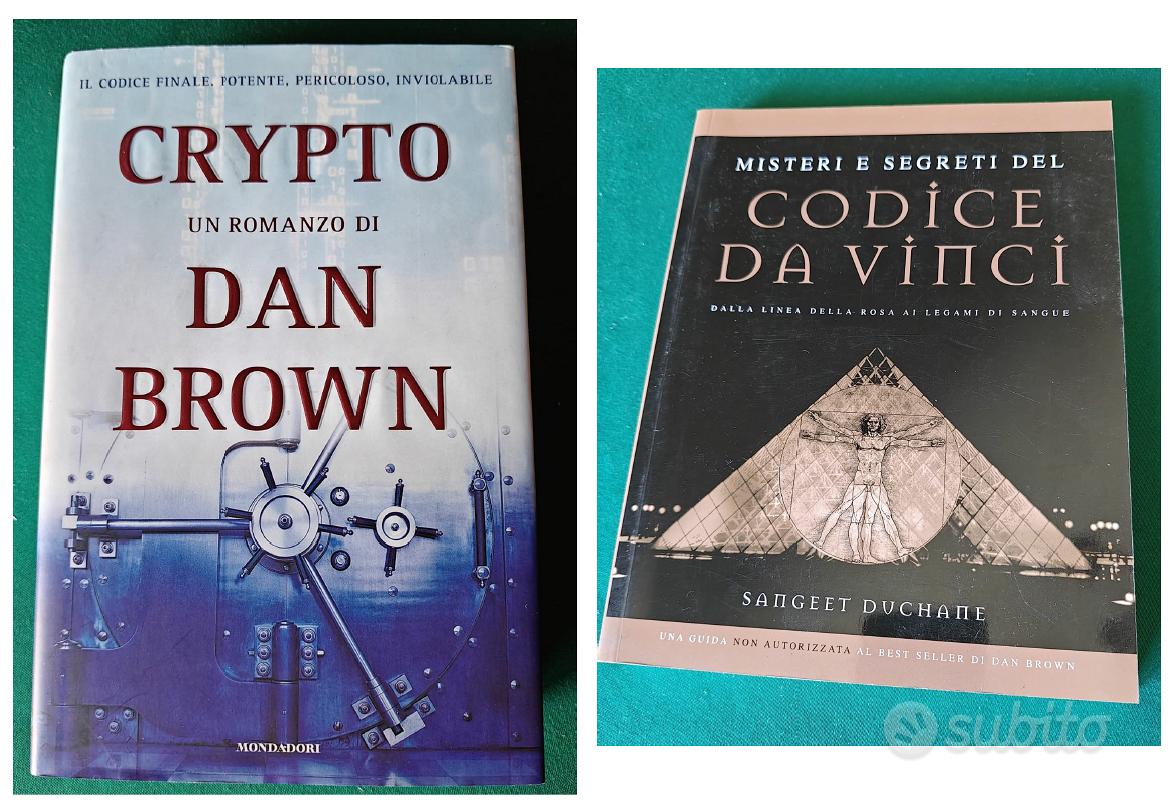 LOTTO 2 libri Dan Brown Crypto prima edizione - Libri e Riviste In vendita  a Roma