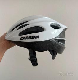 Casco da bic bianco Carrera regolabile nuovo