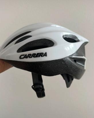 Casco da bic bianco Carrera regolabile nuovo