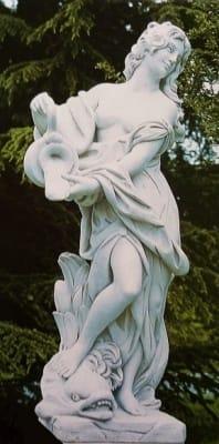 Statue da giardino in cemento bianco