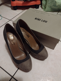 Décolleté tacco alto in camoscio Bibi Lou 38