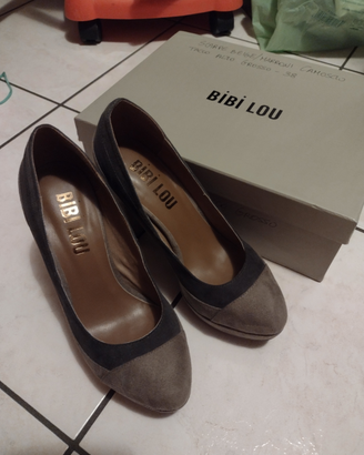 Décolleté tacco alto in camoscio Bibi Lou 38
