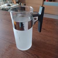 Bicchiere in vetro smerigliato e metallo SUNTORY