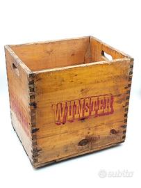 Birra Wunster Cassa In Legno Vintage perfetta
