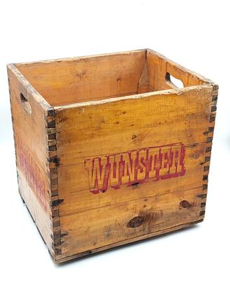 Birra Wunster Cassa In Legno Vintage perfetta