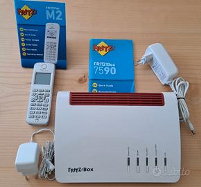 FRITZ!Box Modem 7590 AX con FRITZ Fon M2
