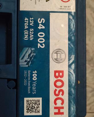 Batteria Bosch S4 002 12V 52Ah 470A (EN)