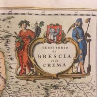 Quadro stampa vintage territorio Brescia et Crema