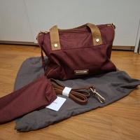 Borsa Borbonese A Bauletto color borgogna 