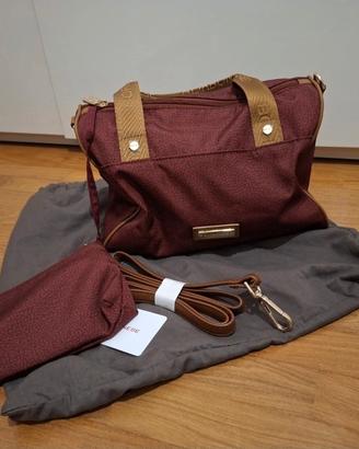 Borsa Borbonese A Bauletto color borgogna 