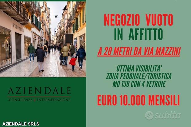 Negozio vuoto a 20 metri da via mazzini