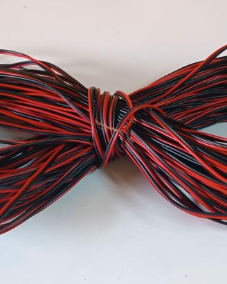 55 mt Cavetto rosso/nero 2 x 0.50