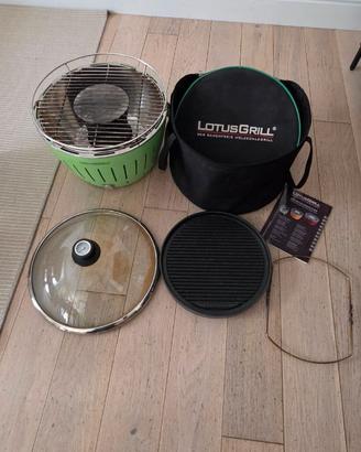 LotusGrill G340 + coperchio vetro, piastra, borsa