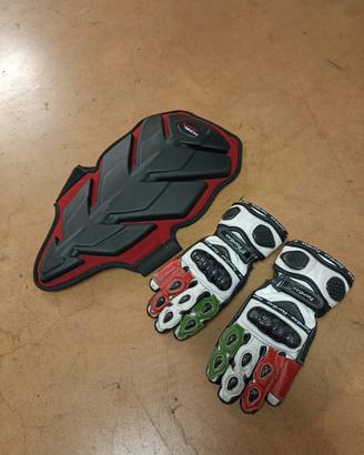 Para schiena e guanti Minimoto 