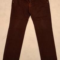 Entre Amis Pantaloni uomo in cotone rosso bordeaux