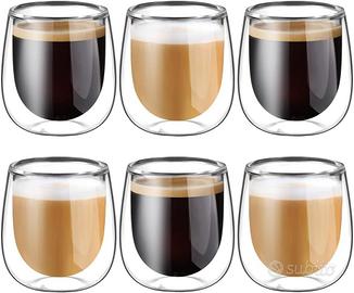 Set 6 bicchieri Glastal da caffe (doppia parete)