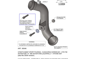 Raccordo decatalizzato Leovince KTM ADVENTURE 890