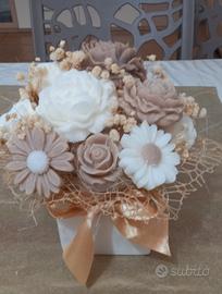 bouquet in cera di ecoolive