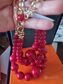 Collana Mapo perle rosse