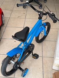 Bicicletta per bambini da 14 pollici3-6 anni (blu)