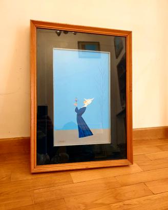 Quadro Venerio Canevari "Suora con ramoscello"