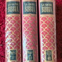 Set 3 volumi de La Sacra Bibbia 1954 - 1955 - 1956