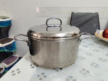 Set 4 Pentole in Acciaio Inox con Coperchio 