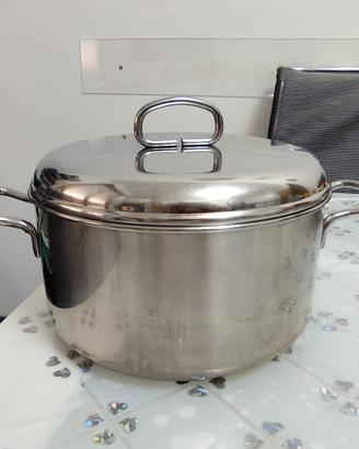 Set 4 Pentole in Acciaio Inox con Coperchio 