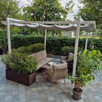 Gazebo divano e barbecue