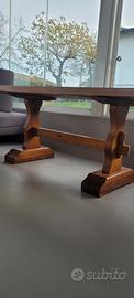 Tavolo "Fratino"  in legno di noce massello