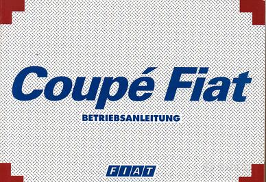 Coupé Fiat, Betriebsanleitung (Uso e Manutenzione)