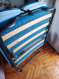 Brandina rotelle con materasso e Topper memory