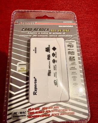 Lettore di schede di memoria marca Reporter