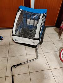 Rimorchio bici con 2 posti
