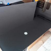 TAVOLO IN VETRO NERO FUME  +TAVOLINO DA   SALA   