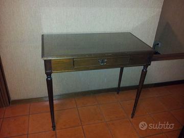 Scrittoio misure BxAxP 88x78x50 con piano in vetro