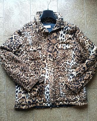 Giacca giacchetto imbottito leopardato donna clips