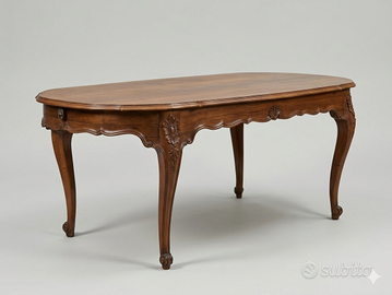 Tavolo da pranzo stile Luigi XV 2 Metri Massello