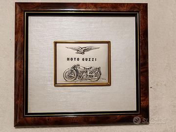 Quadro Moto Guzzi in argento