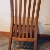 Tre sedie in rovere massiccio