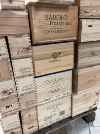 Casse legno vino vuote