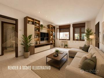 Appartamento di 110 m² con 3 locali e box auto a P