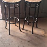 Coppia sgabelli stile Thonet