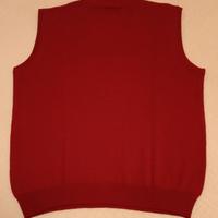 Gilet rosso lana/acrilico
