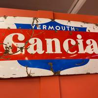 Targa pubblicitaria della Gancia vintage