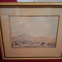 quadro acquarello storico firmato nic.