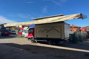 Cassa per mercati + tenda elettrica