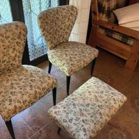 2 poltroncine piu apoggia piede