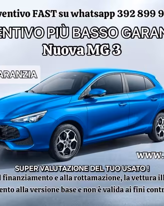 Mg MG3 luxury , Nuova da configurare !