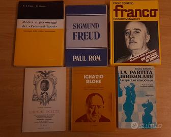 Lotto libri vintage vari argento 